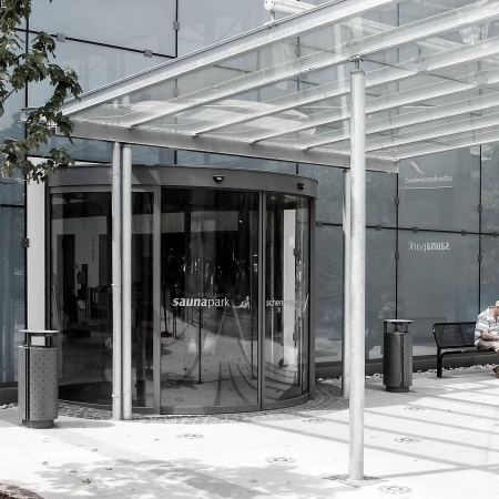 Pintu Otomatis 360° Curved Sliding Door
