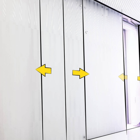 Flush-fitted to surface