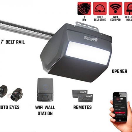 Mighty Mule MM9434K – 1 HPe Smart Garage Door Opener